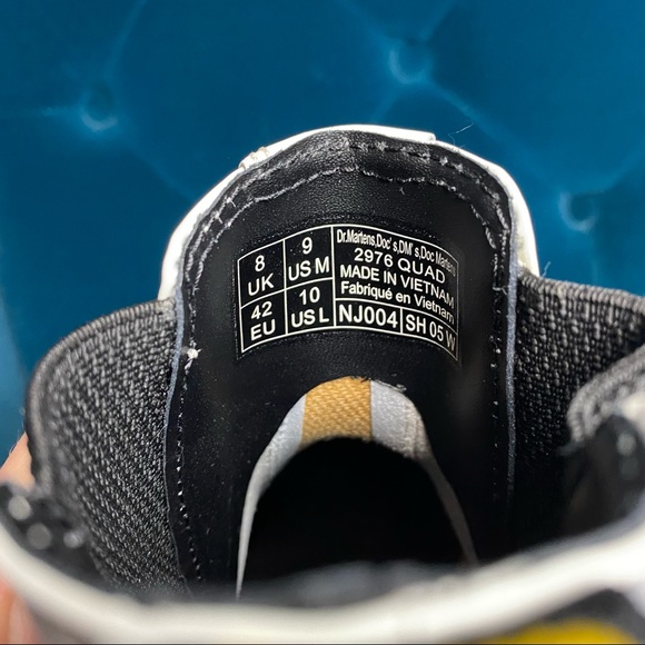 NIB Doc Martens white smooth leather platform 2976 quad chelsea boot - Picture 12 of 14